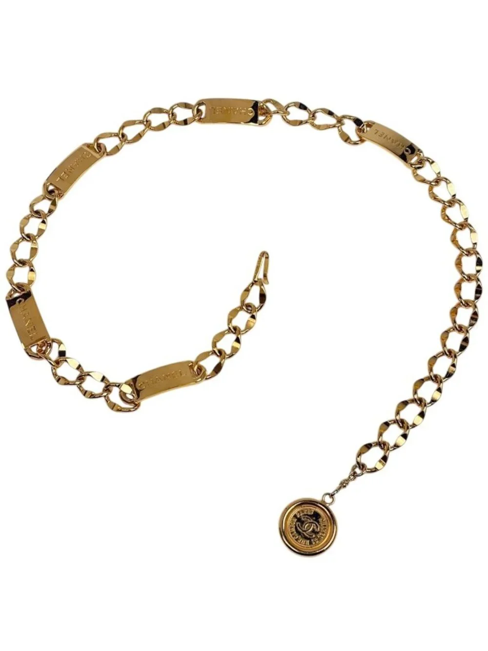 Chanel CC Logo Chain Belt Gold Plated